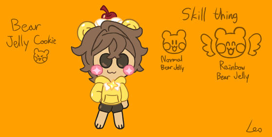 An oc of mine he's Bear jelly Cookie isn't my baby adorable 🥰